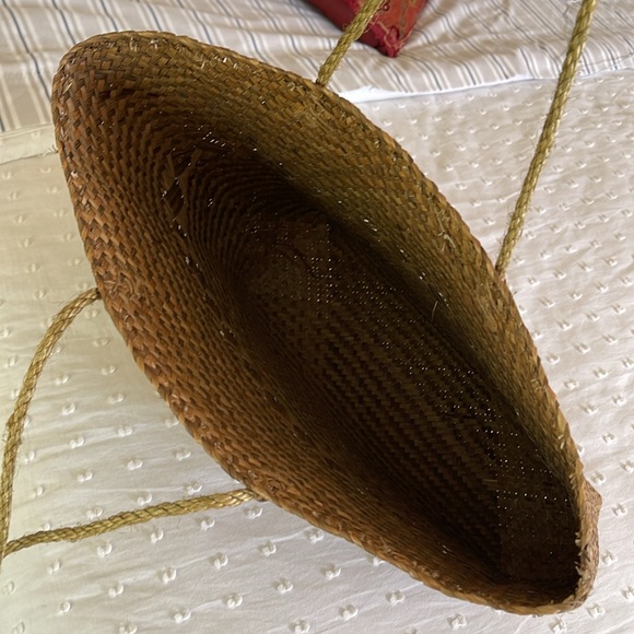 Oversized straw basket bag - Picture 6 of 6